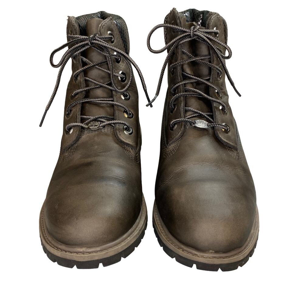 Timberland Premium Leather 6-Inch Waterproof Boots Gray Primaloft 200 Gram - Picture 3 of 14